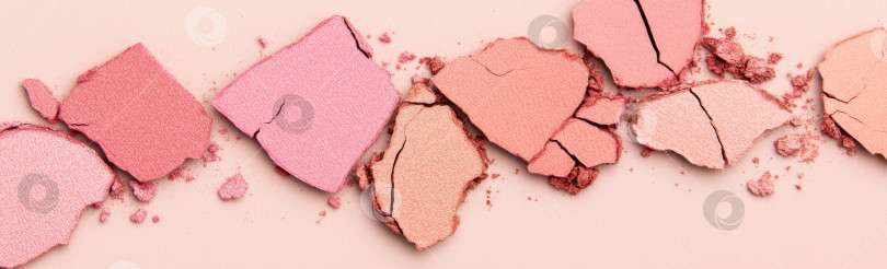 Скачать Текстуры косметических теней для век и румян распределяются по поверхности, фону фотосток Ozero