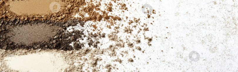 Скачать Текстуры косметических теней для век распределяются градиентными тонами, идеально подходящими для создания бьюти-фона фотосток Ozero