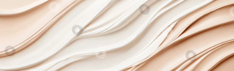 Скачать Жидкие текстуры косметики, нанесенные с помощью крема-хайлайтера, абстрактный фон фотосток Ozero