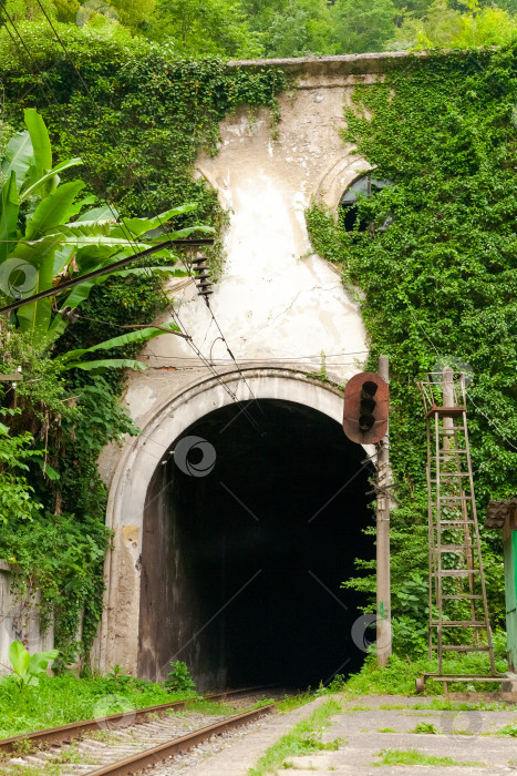 Скачать Туннель с прислоненной к нему лестницей фотосток Ozero
