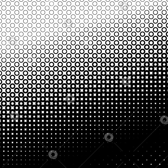 Скачать Фон с градиентом из черных и белых кругов фотосток Ozero