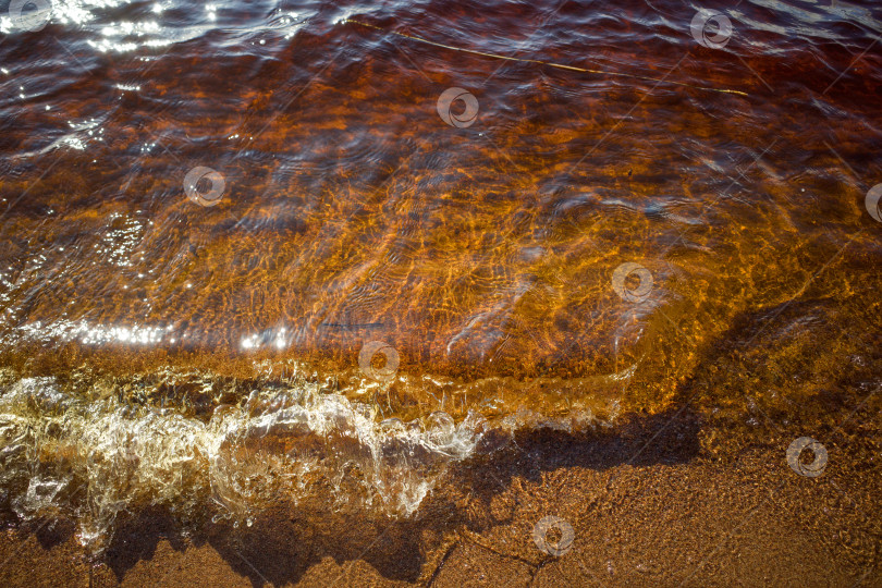 Скачать Волна, набегающая на песок фотосток Ozero