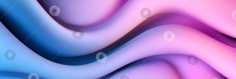 Скачать Абстрактные неоновые фигуры в ярких розовых и голубых тонах, подходящие в качестве динамичного фона фотосток Ozero