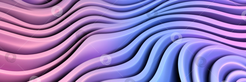 Скачать Абстрактный сине-фиолетовый волновой узор для современного фона фотосток Ozero