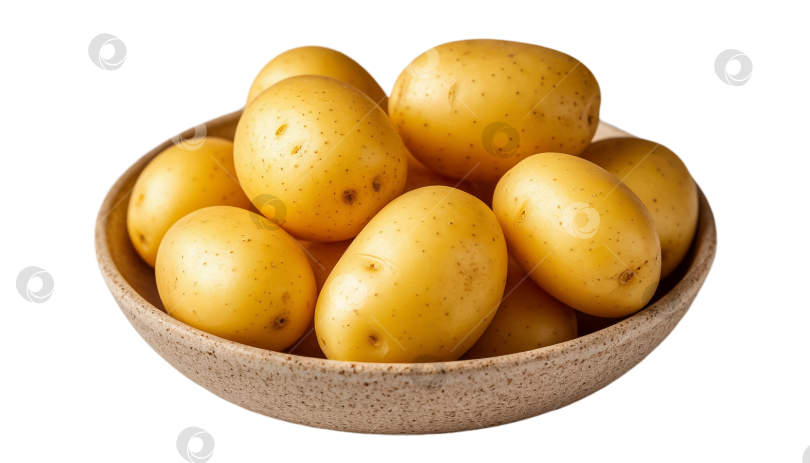 Скачать Молодой картофель на прозрачном фоне фотосток Ozero