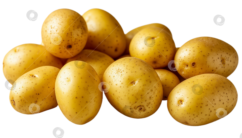 Скачать Молодой картофель на прозрачном фоне фотосток Ozero
