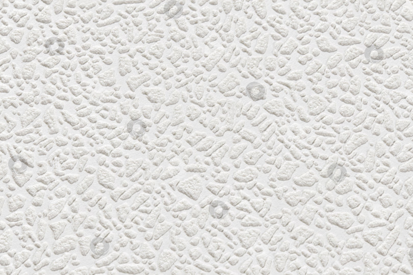 Скачать Белая текстура бумажных обоев с рельефными пупырышками разного размера крупным планом. Оштукатуренная рельефная стена. фотосток Ozero