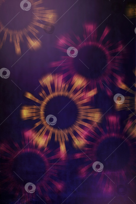 Скачать Вертикальное гранжевое изображение абстрактных круглых световых лучей для плаката. фотосток Ozero