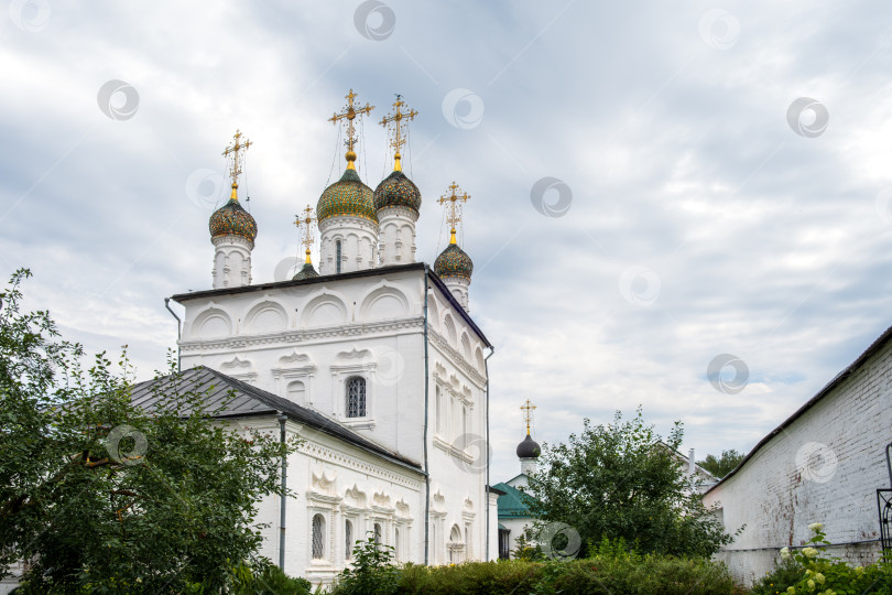 Скачать Гороховец, Владимирская область, Россия - 19.07.2025. Сретенский женский монастырь в Гороховце с живописным видом фотосток Ozero