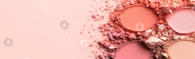 Скачать Текстуры косметических теней для век и румян распределяются по поверхности, фону фотосток Ozero