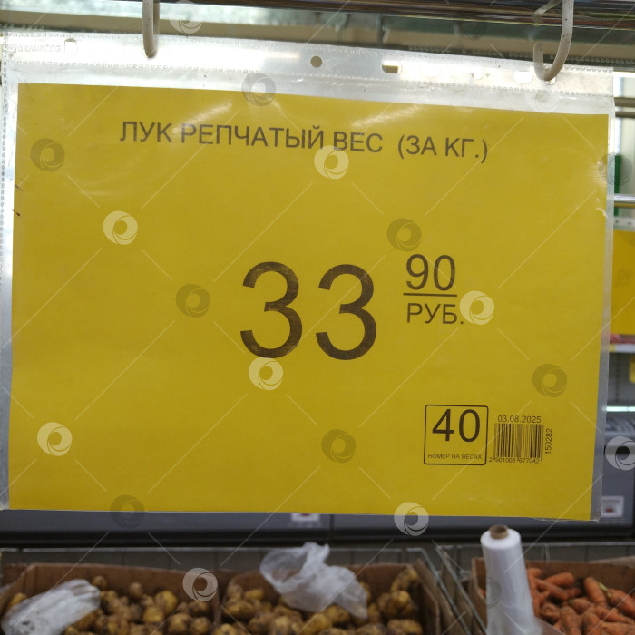 Скачать Отдел лука в магазине "Победа". фотосток Ozero