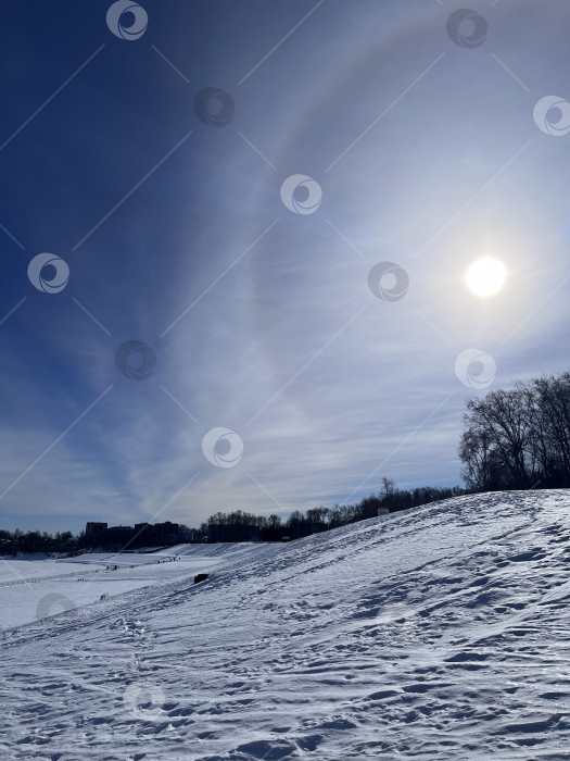 Скачать Зимнее солнце фотосток Ozero