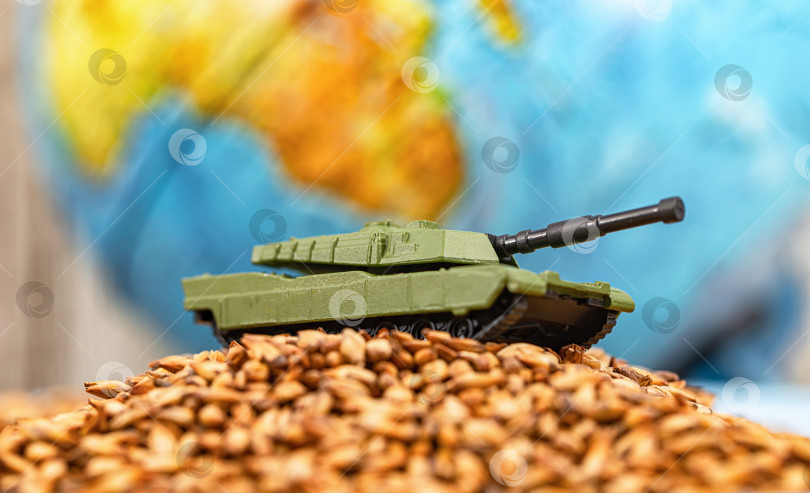 Скачать Концепция: военные конфликты приводят к глобальной нехватке зерна фотосток Ozero