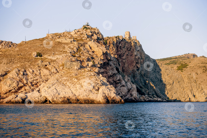 Скачать Историческое каменное укрепление Генуэзская крепость Чембало, Балаклава, Крым фотосток Ozero