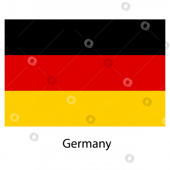 Скачать Флаг страны Германия. Векторная иллюстрация. фотосток Ozero