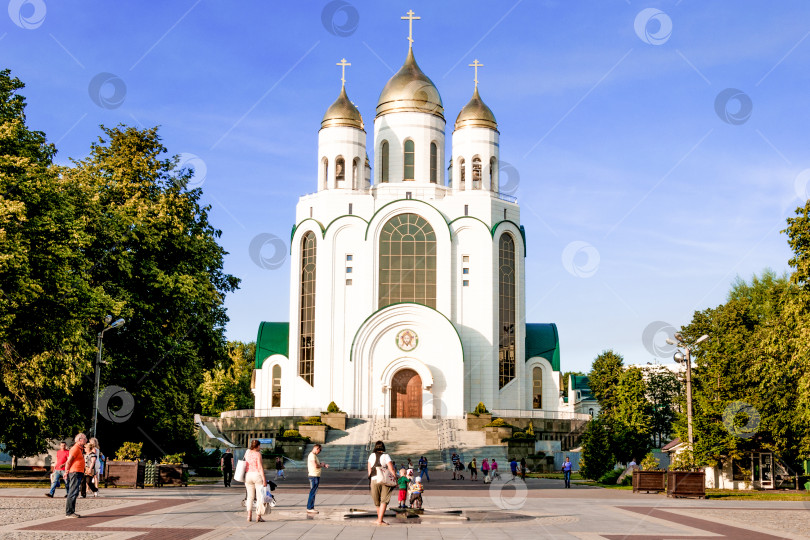 Скачать Калининград, Россия, 19 августа 2015 года, Православный храм Христа Спасителя фотосток Ozero