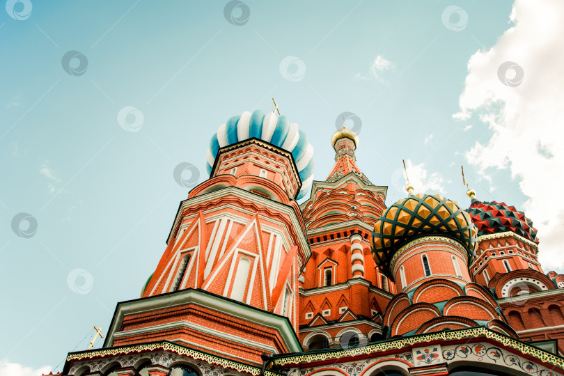 Скачать Москва, Россия, 30 августа 2016 года, православный собор Василия Блаженного на Красной площади фотосток Ozero
