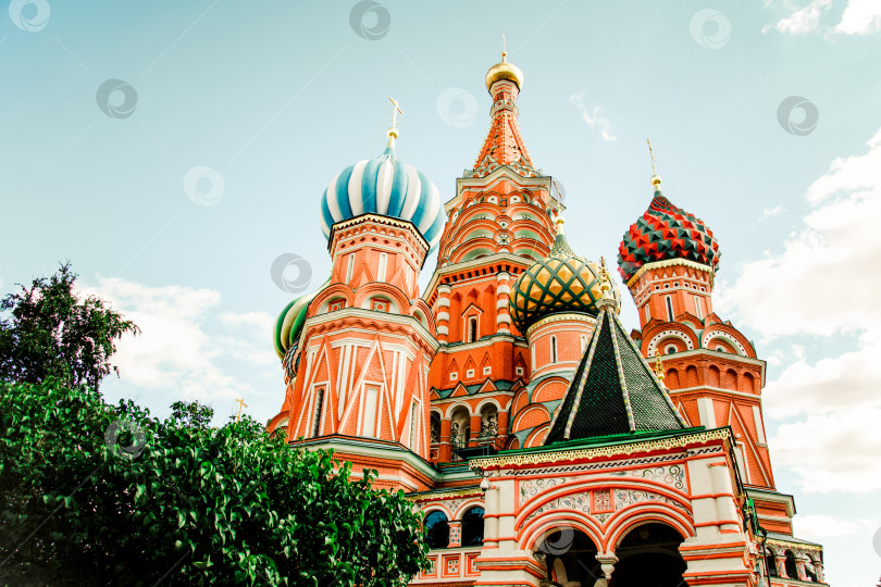 Скачать Москва, Россия, 30 августа 2016 года, православный собор Василия Блаженного на Красной площади фотосток Ozero