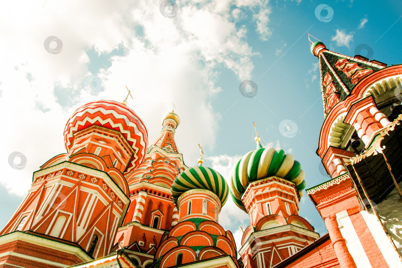 Скачать Москва, Россия, 30 августа 2016 года, православный собор Василия Блаженного на Красной площади фотосток Ozero