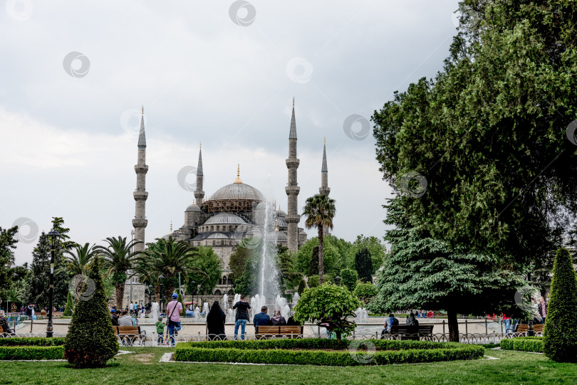 Скачать Стамбул, Турция, 8 мая 2018 года, Собор Святой Софии, исламская мечеть, музей религии фотосток Ozero