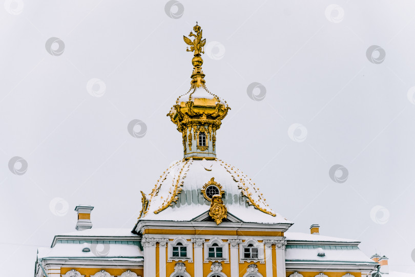 Скачать Санкт-Петербург, Россия, 18 февраля 2018 года, зимний дворец-музей "Петергоф" фотосток Ozero
