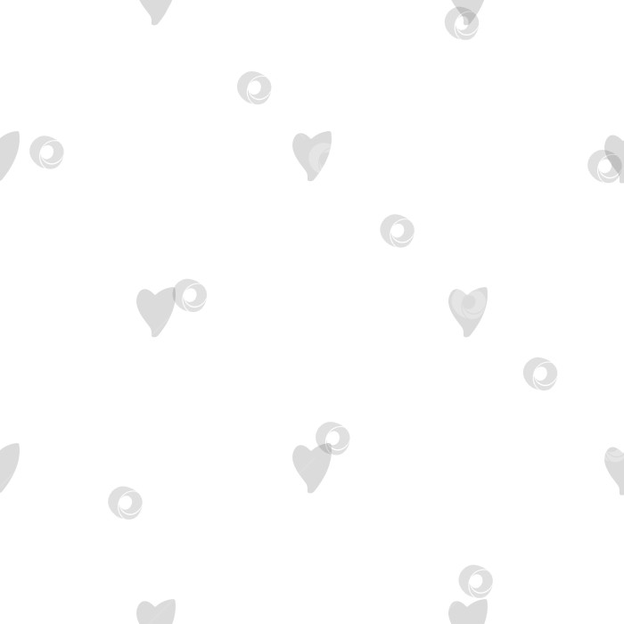 Скачать Бесшовный векторный узор: изолированные сердечки ручной работы в шахматном порядке фотосток Ozero