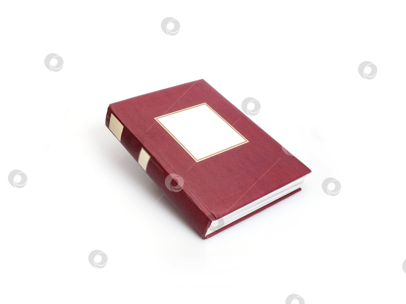 Скачать Красная книга, выделенная на белом фоне фотосток Ozero