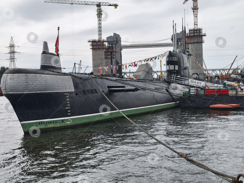 Скачать Калининград, Россия - 15 августа 2025 года Музей подводных лодок, экспозиция Музея Мирового океана фотосток Ozero