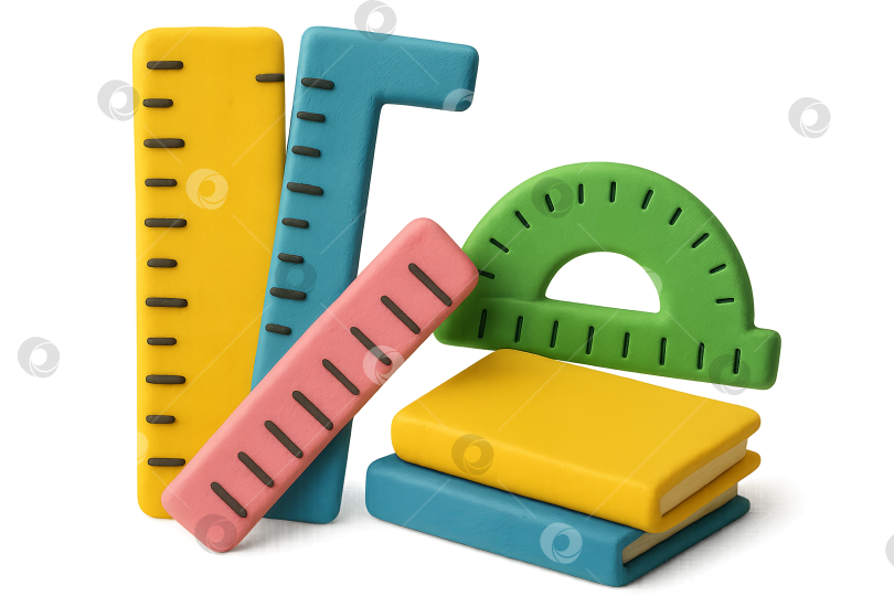 Скачать Концепция "Назад в школу" с красочным набором канцелярских принадлежностей, выделенных на прозрачном фоне фотосток Ozero