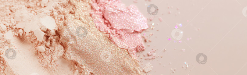 Скачать Текстуры косметических теней для век и румян распределяются по поверхности, фону фотосток Ozero