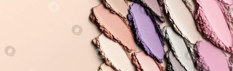 Скачать Мазки теней для век различных цветов и текстур для любителей макияжа фотосток Ozero