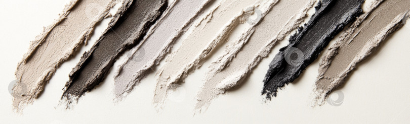 Скачать Мазки теней для век различных цветов и текстур для любителей макияжа фотосток Ozero