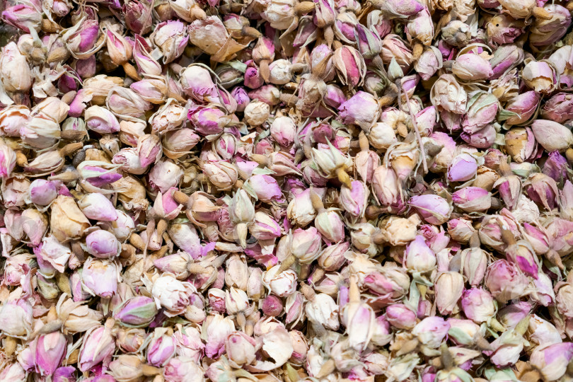 Скачать По земле разбросан букет розовых цветов фотосток Ozero