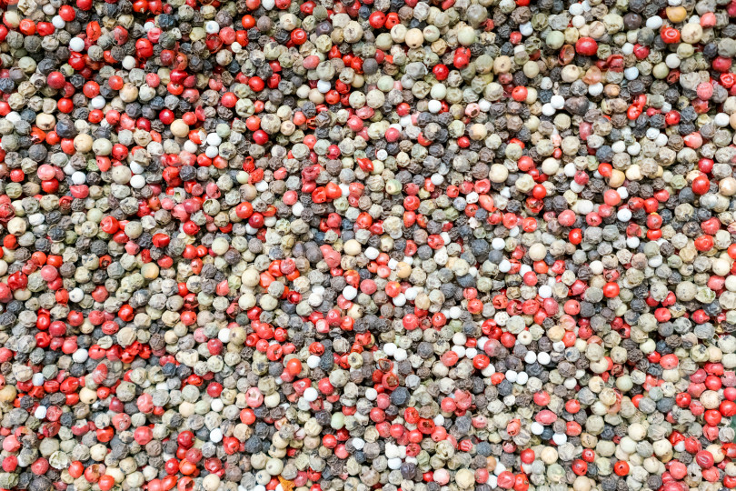 Скачать Горсть красного, белого и черного перца фотосток Ozero