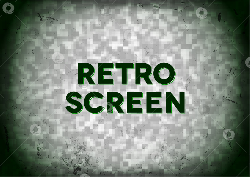 Скачать Старая телевизионная снежная открытка фотосток Ozero