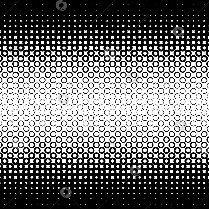 Скачать Фон с градиентом из черных и белых кругов фотосток Ozero