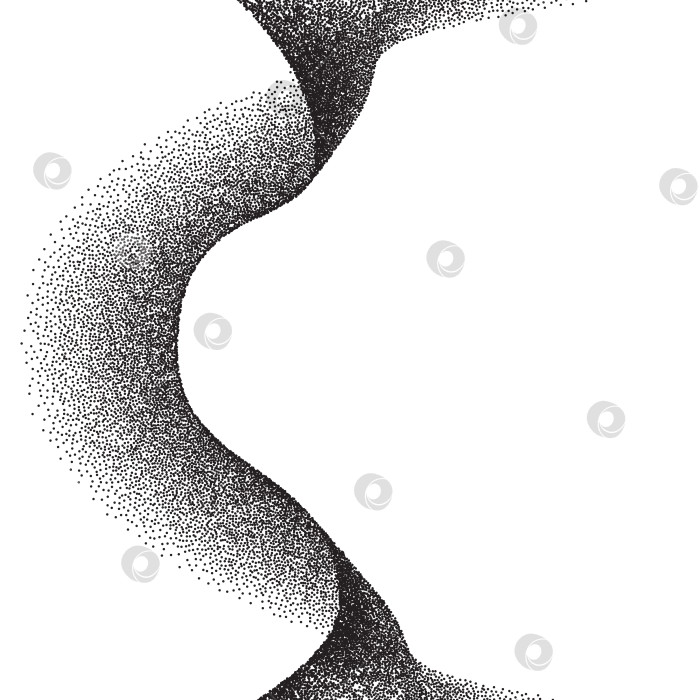 Скачать Абстрактный фон с волной разбросанных точек фотосток Ozero