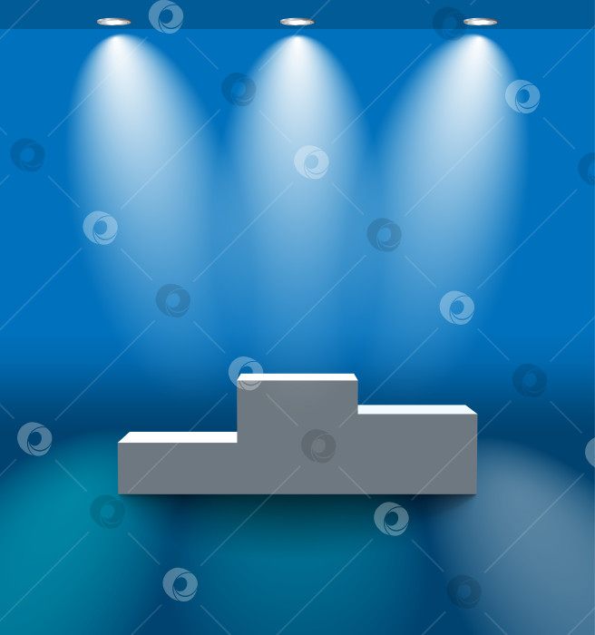 Скачать Пьедестал в голубой комнате фотосток Ozero