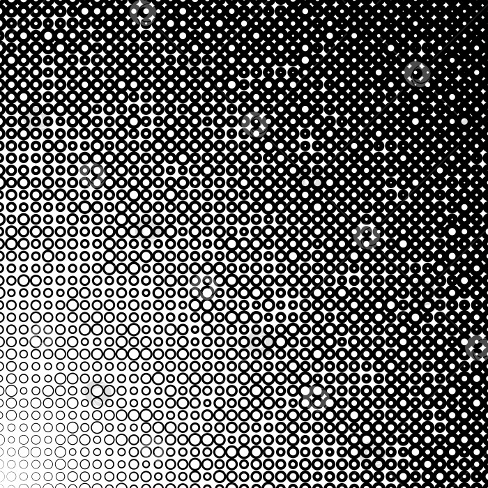 Скачать Фон с градиентом из черных и белых кругов фотосток Ozero