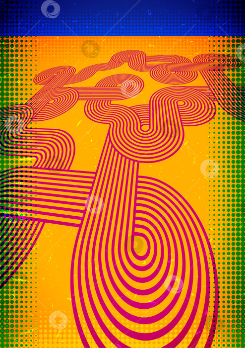 Скачать Ретро-открытка с лентой фотосток Ozero