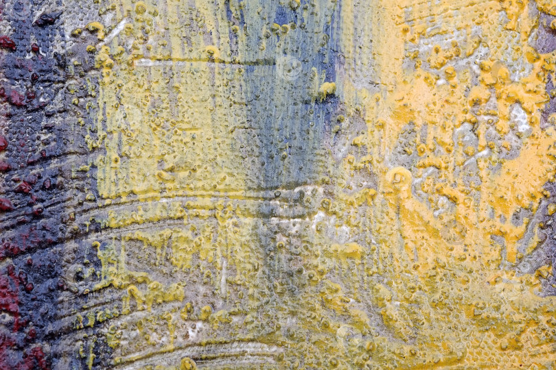 Скачать Изолированный макет картины маслом на холсте крупным планом (макросъемка) фотосток Ozero