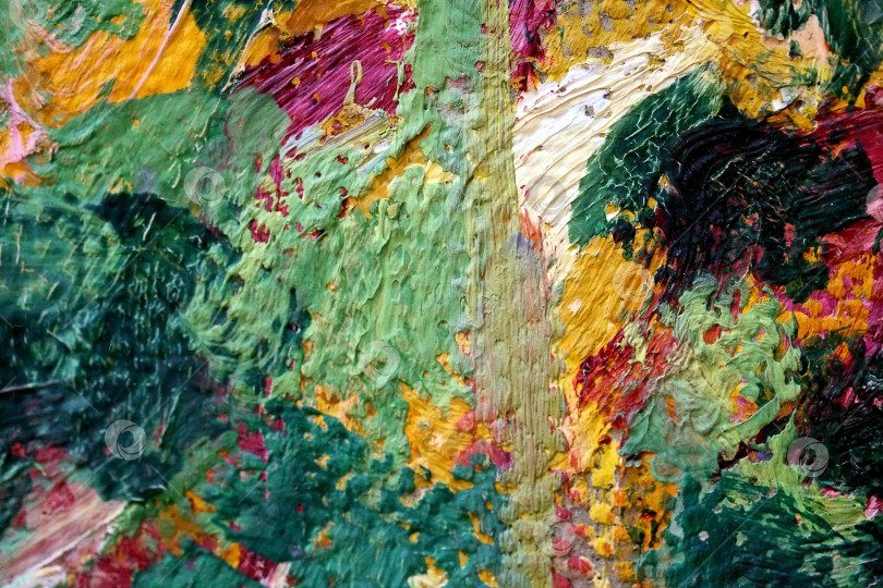 Скачать Изолированная картина маслом на холсте крупным планом (макро) для создания красивого фона фотосток Ozero