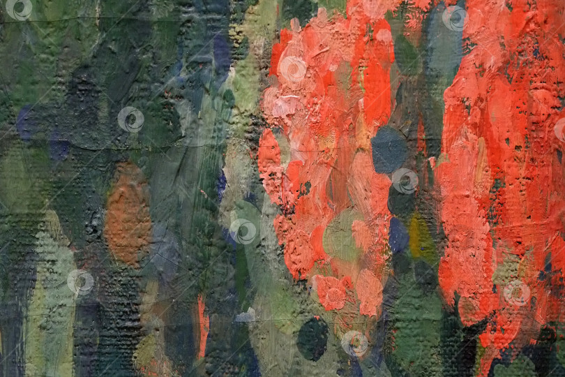 Скачать Изолированная картина маслом на холсте крупным планом (макро) для создания красивого фона фотосток Ozero