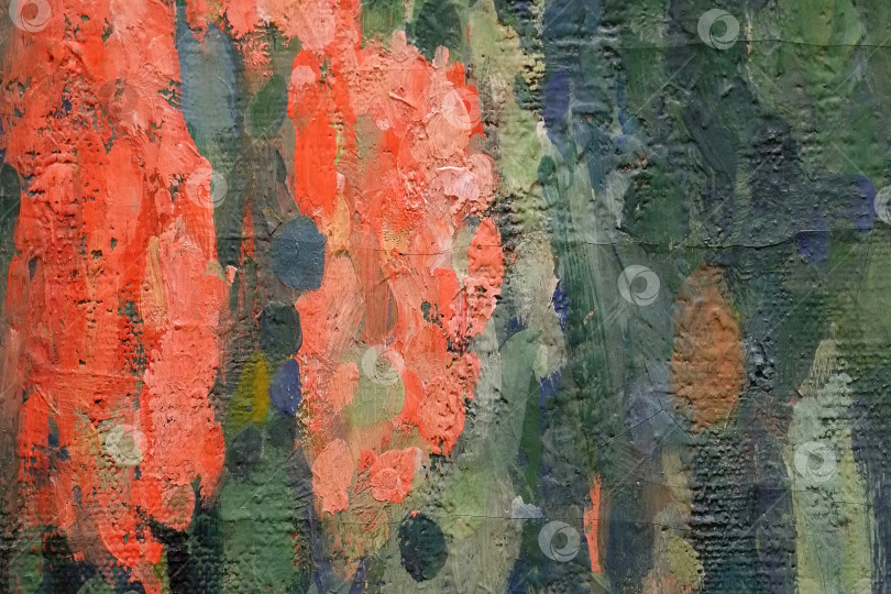 Скачать Изолированная картина маслом на холсте крупным планом (макро) для создания красивого фона фотосток Ozero