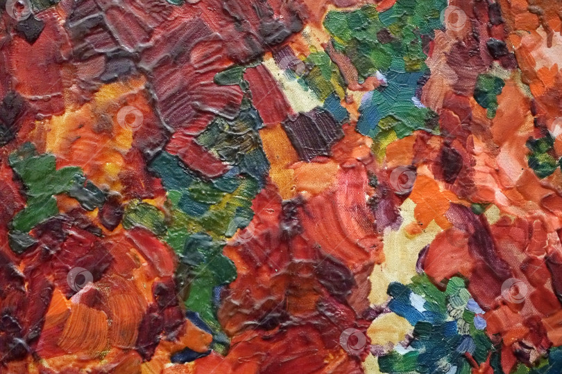 Скачать Изолированная картина маслом на холсте крупным планом (макро) для создания красивого фона фотосток Ozero