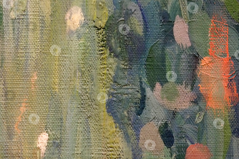 Скачать Изолированная картина маслом на холсте крупным планом (макро) для создания красивого фона фотосток Ozero