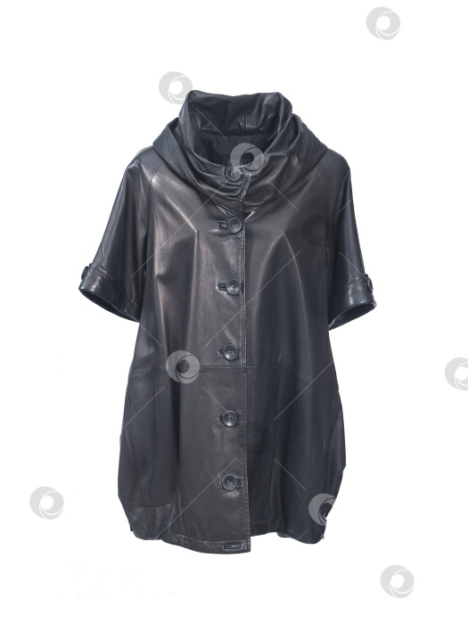 Скачать Черное кожаное платье, выделяющееся на белом фоне фотосток Ozero