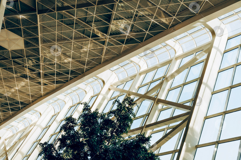 Скачать Баку, Азербайджан, 29 августа 2016 года, интерьер международного аэропорта имени Гейдара Алиева фотосток Ozero