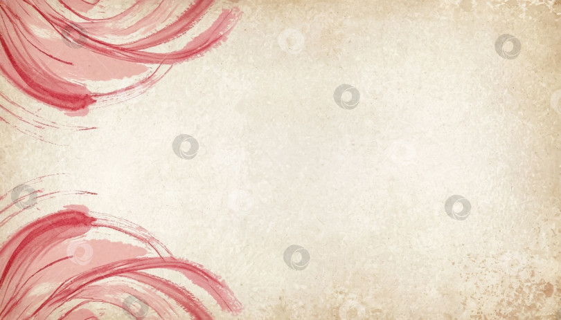 Скачать Нежная винтажная фоновая открытка с косметической помадой в виде каракулей фотосток Ozero