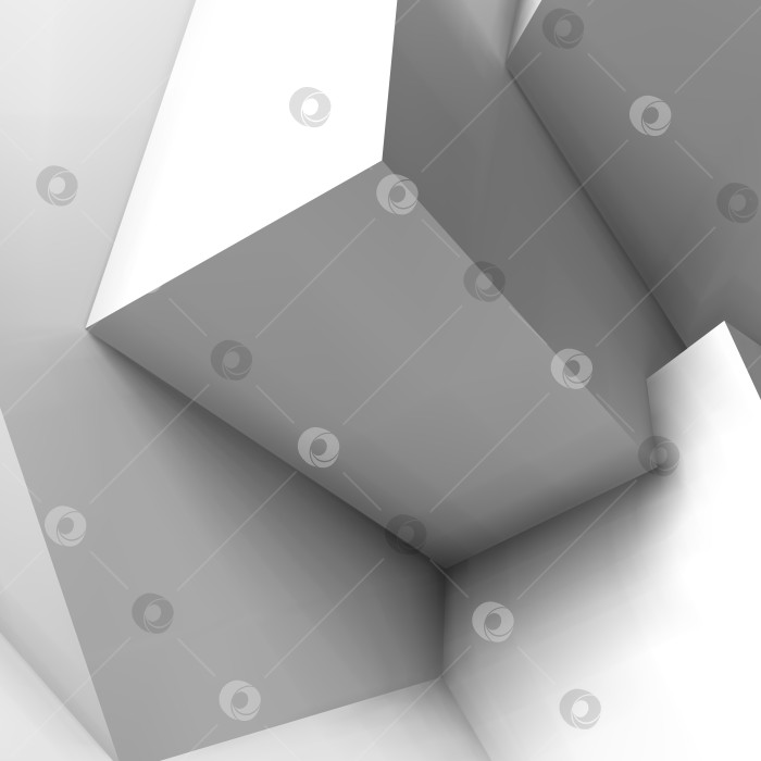 Скачать Абстрактный геометрический фон с накладывающимися друг на друга кубами фотосток Ozero